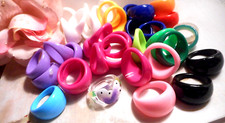 Party favorite for women or teens 39 plastic rings assorted colors and sizes.