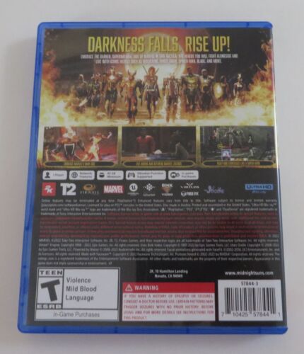 Replacement Case (NO GAME) Marvel's Midnight Suns Enhanced PlayStation 5 PS5 - Picture 2 of 3