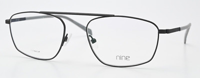 NINE Brille 2336 BLK Rechteck Pilot Klassisch Leicht Titanium High-End Japan