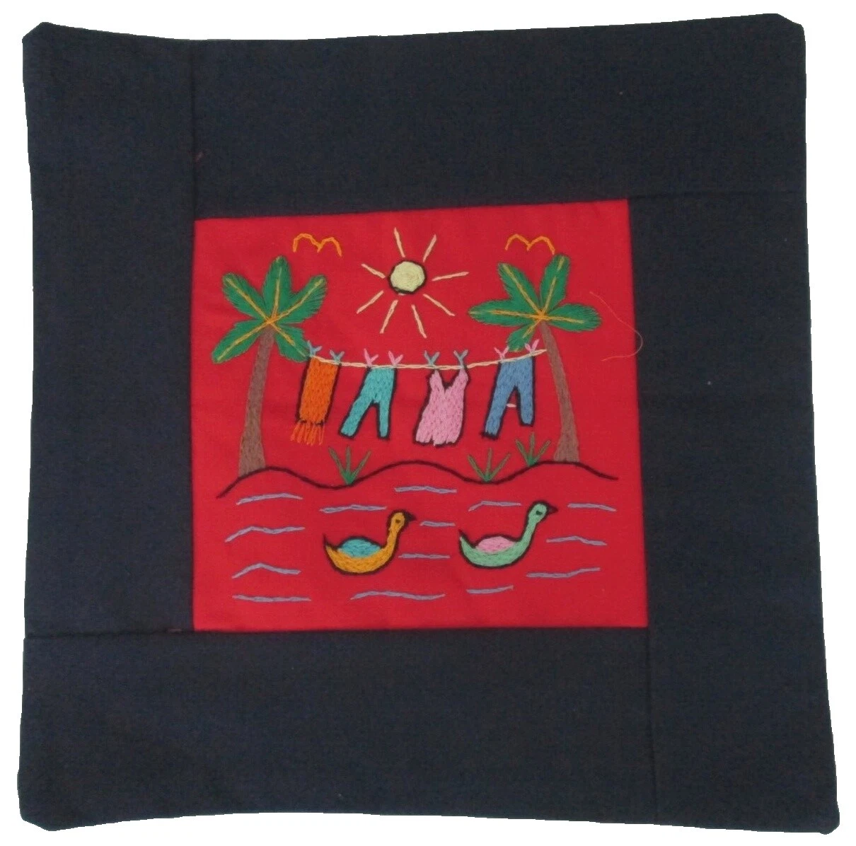 Multicolor Embroidered Home Décor Pillows