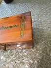 Vintage Cedar Chest Trinket Jewelry Box + Estate Jewelry Beads — photo 3