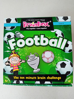 Fußball Gehirn Box Level 4 Familienkarte grün Brettspiel Herausforderung Quiz