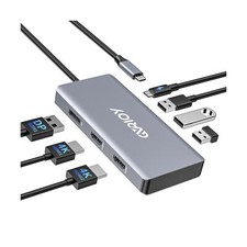 USB C to Dual HDMI Adapter, Multi Display Docking Station Dual Monitor with 2...