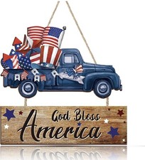Patriotic Wooden Door Sign