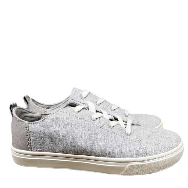 toms drizzle grey slub chambray