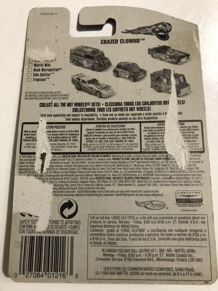 Hot Wheels Crazed Clowns 097 2003 Nash Metropolitan 3/5 (C1) Foto 2 de 3