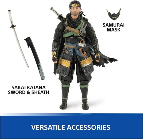 Figurine JEU VIDEO GHOST OF TSUSHIMA personnage JIN SAKAI jouet officiel SONY - Imagen 17 de 26