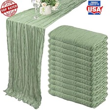 12 Pack Boho Gauze Table Runner 35x120 Inch Wedding Party Decor More New