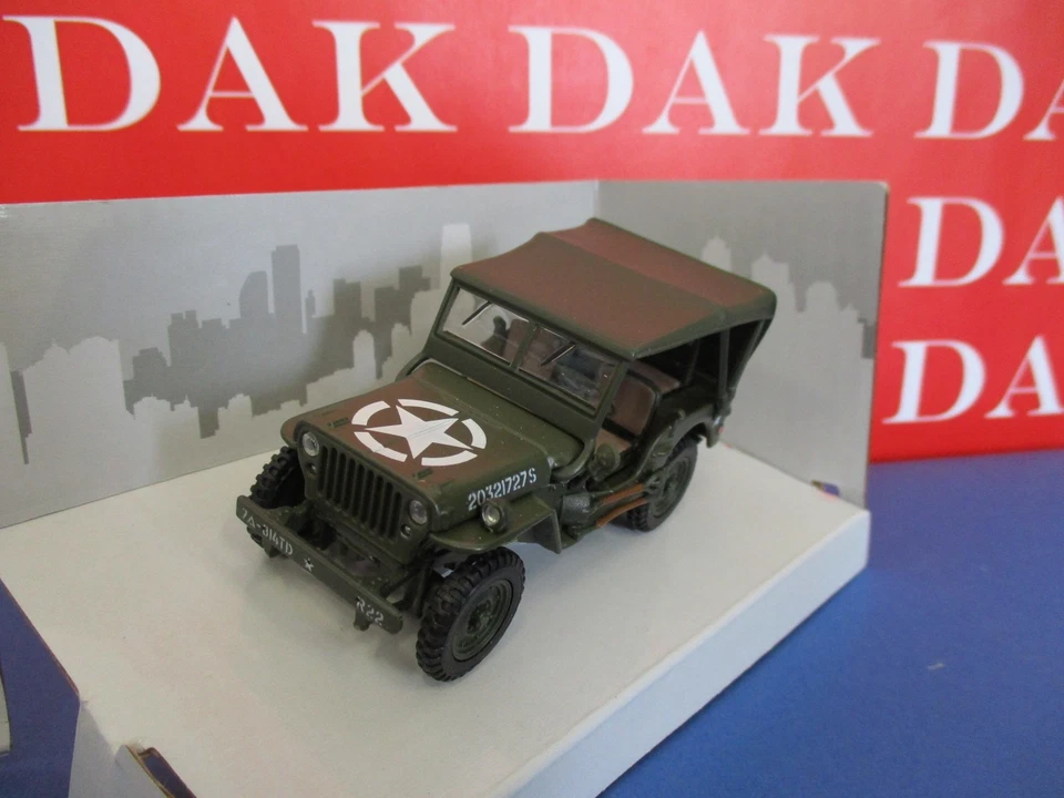 Die cast 1/43 Modellino Auto Jeep Willys 4x4 with Soft Top by Cararama - Immagine 2 di 4