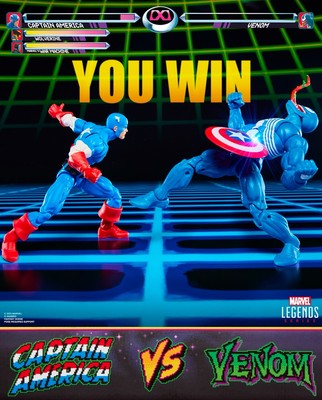 Marvel Legends Gamerverse Captain America vs. Venom Action Figure