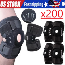Hinged Knee Brace Compression Sleeve Joint Support Open Patella Stabilizer Wrap