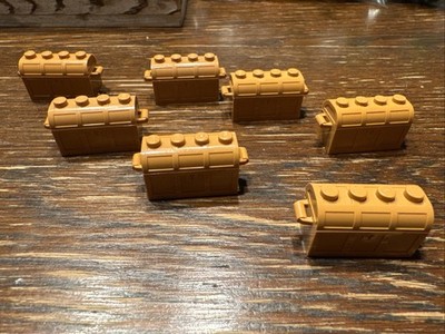 Lego Treasure Chests.  Medium nougat. Lot Of 7.  4738a/4739a