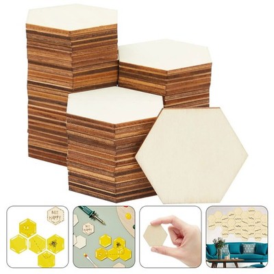 100 Pcs Diy-holzstücke Zum Selbermachen Handwerk Unvollendetes Holzhandwerk