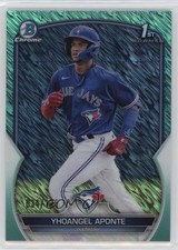 2023 Bowman Chrome Prospects Aqua Shimmer Refractor 34/125 Yhoangel Aponte rs2