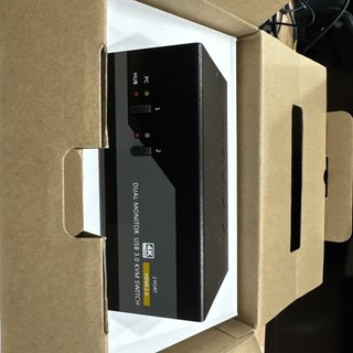 Dual Monitor KVM Switch 2 Monitors 4 Computer USB 3.0 HDMI Display 4k With Cable