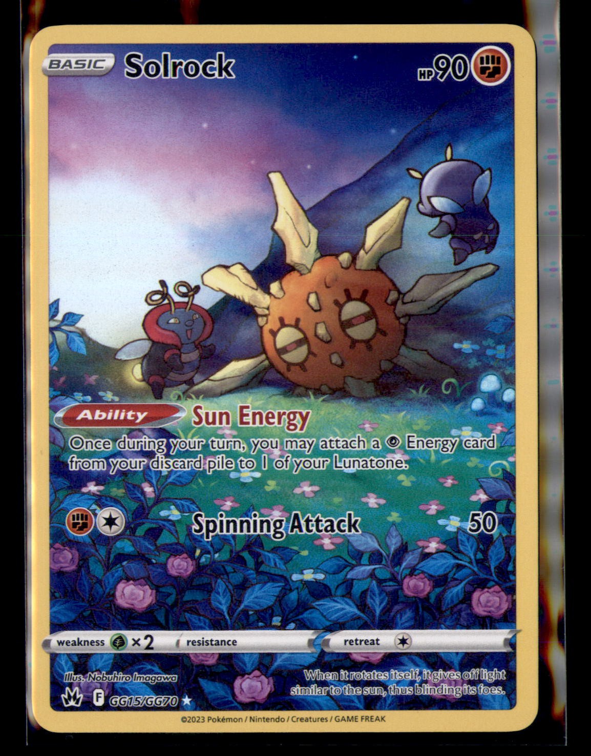 Solrock GG15/GG70 Holo Crown Zenith Galarian Gallery Pokemon NM