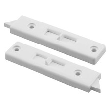 PRIME-LINE F 2671 2-9/16 in. White Vinyl Sliding Window Tilt Latch Single Pack