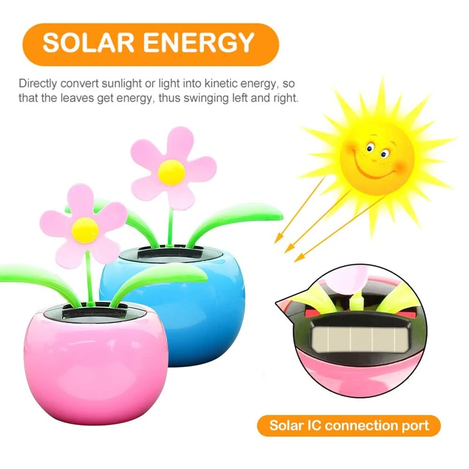Wackelfigur Blume Solar Tanzende Blume Solarblume Wackelfigur Wackelblume Sol... - Bild 4 von 4
