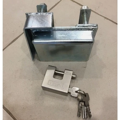 Shipping Container Lock Box + Pad Lock Set Security （1 Lock Box + 1 Padlock）