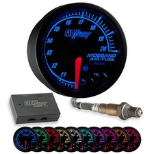 Glowshift Analog Wideband Air Fuel Ratio Gauge Kit W O2 Sensor Elite 10 Color Glowshift Analog Wideband Air Fuel Ratio Gauge Kit W O2 Sensor Elite 10 Color