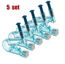 5pcs Disposable Ear Piercing Gun Kit Sterile Safety Stud Nose Lip Tool - NEW