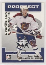 2006-07 ITG Heroes and Prospects Spring Expo 5/10 Corey Locke #71 y0i