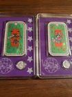 Postal Express Mint -Ace & Jack of Diamonds - 2oz + 2g Silver Total.  Blackjack