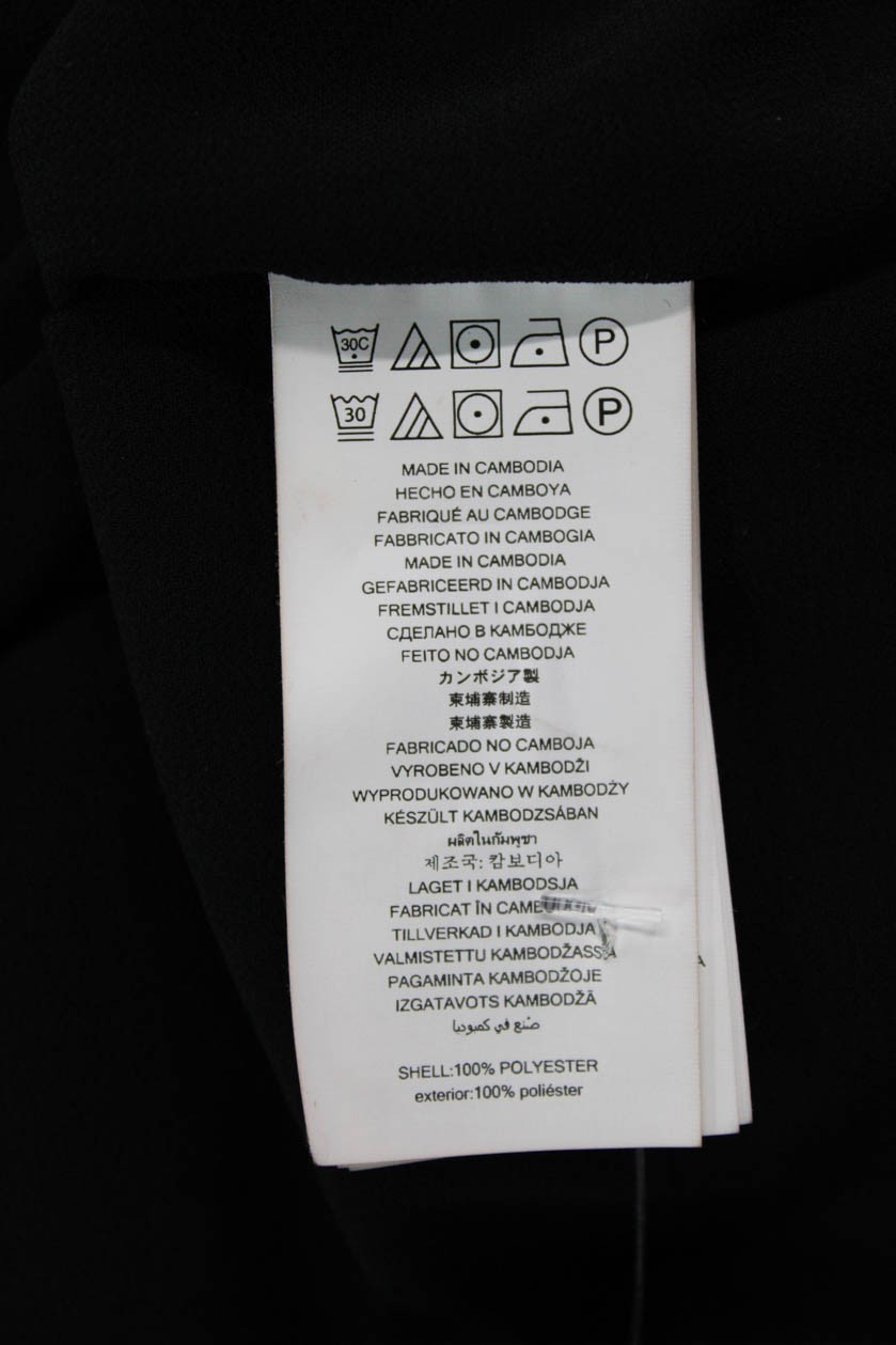 Michael Michael Kors Womens V Neck Ruffled A Line Dress Black Size Small thumbnail 4