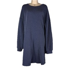 Heimish USA Shift Dress Women's XL Long Sleeve Knee Length Knit Side Pockets