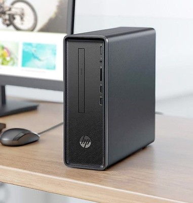 HP Windows Desktop AMD A9-9425 Radeon R5 HDMI 8GB RAM 300GB Storage SFF