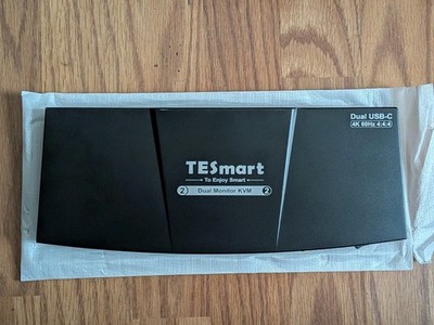 Tesmart UsbC Kvm Switch 2 Monitors 2 Laptops 4K60Hz Usb 30 Kvm Switch Du G2U