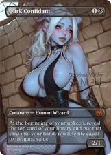 MTG - Dark Confidant - Fanart Borderless Style - EDH / Playtest