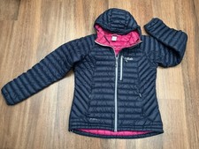 Women’s Rab Navy Microlight Alpine Jacket Size 14 Down Filled Coat RRP £210