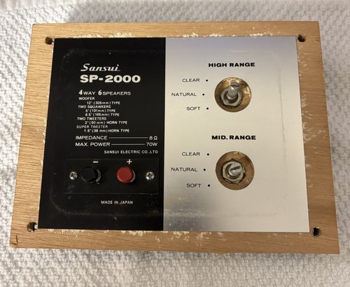 Sansui SP-2000 Speaker Crossover Network 4-Way 6 Speakers Vintage Japan