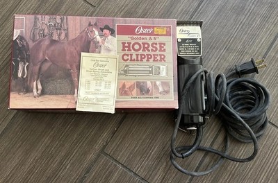 Vintage 1986 Oster GOLDEN A5 Clipper With Box WORKS