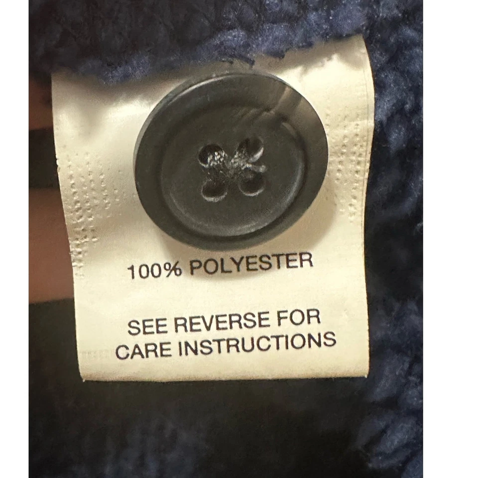 Berkley Jensen Rojo Blanco Sherpa Forrado Camisa Franela Chaqueta Talla XL Foto 4 de 4