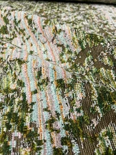 4.75 yds HBF Fields of Velvet Forest Floor Green Abstract Textured Uphol Fabric