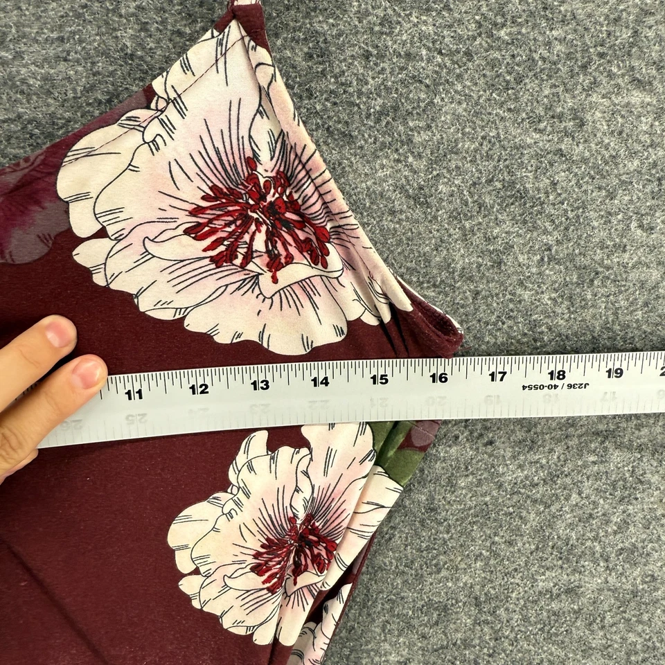 Mono Derek Corazón Mujer M Mediano Rojo Floral Cinturón Cintura Elástica Sin Mangas Foto 4 de 4