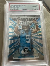 2023 Donruss Optic MY HOUSE Bryce Young Psa 10 Card