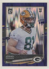 2020 Panini Donruss Optic Rookies Purple Shock Prizm Josiah Deguara #142 05hs