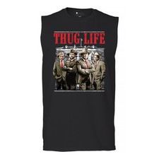 Thug Life Donal Trump JD Vance Elon Musk RFK Muscle Shirt USA Cowboys Men's