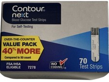 Contour Next 70 Test Strips Expires 02/2027 Brand New In Box 