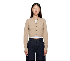 LOULOU STUDIO Beige Melange Cashmere Zephyr C...