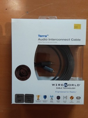 WIREWORLD TERRA - 8 METER AUDIO VERBINDUNGSKABEL - SUBWOOFERKABEL 8 M