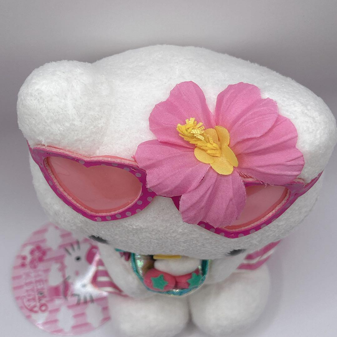【希少✨タグ付き】サンリオハローキティぬいぐるみ　2005年サマードール　レトロ Sanrio 2005 Hello Kitty Plush 2005 Summer Doll Retro Rare