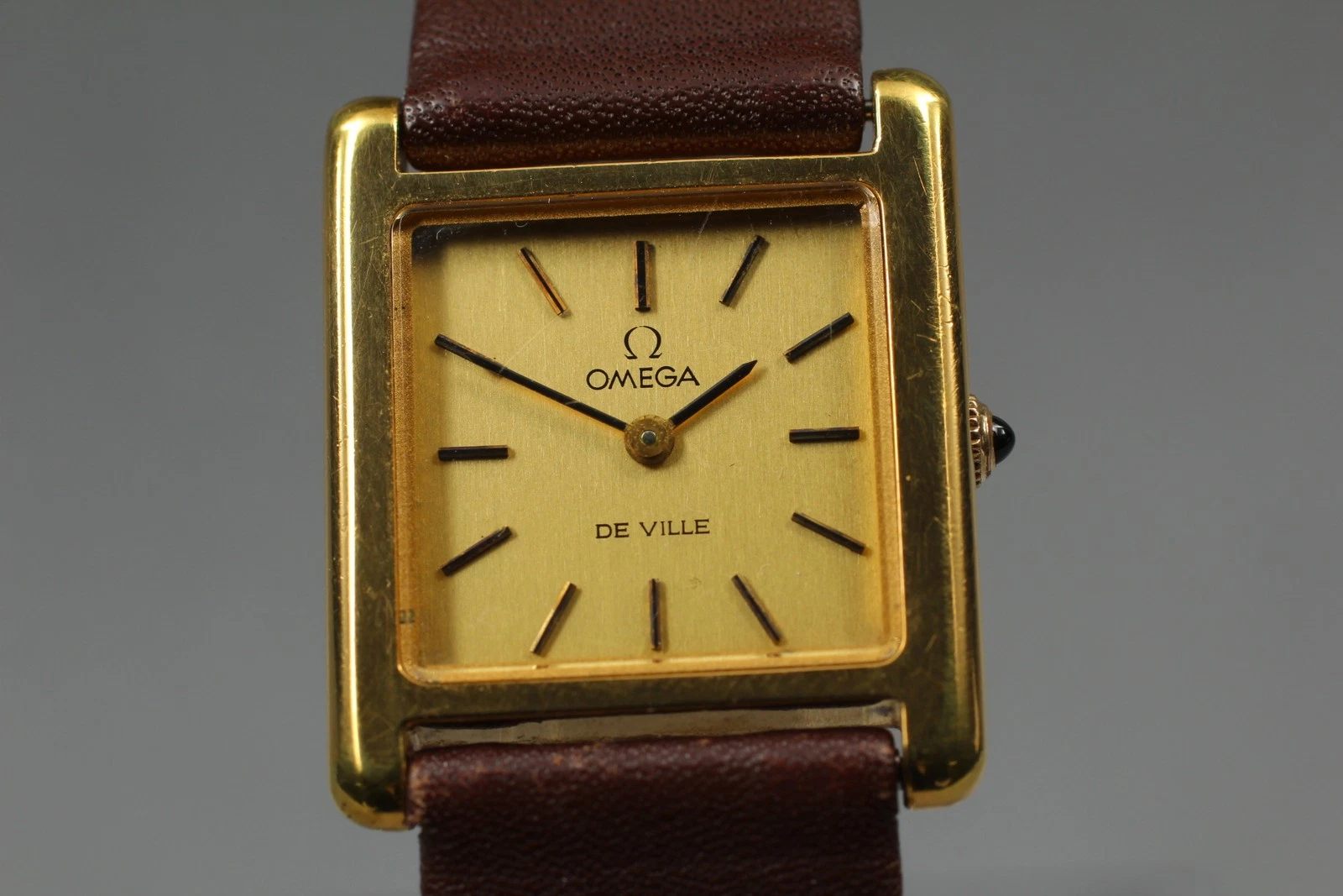 Omega — Vintage 1974 OMEGA De Ville Cal.635 Gold Dial Manual Winding Watch Womens Watch