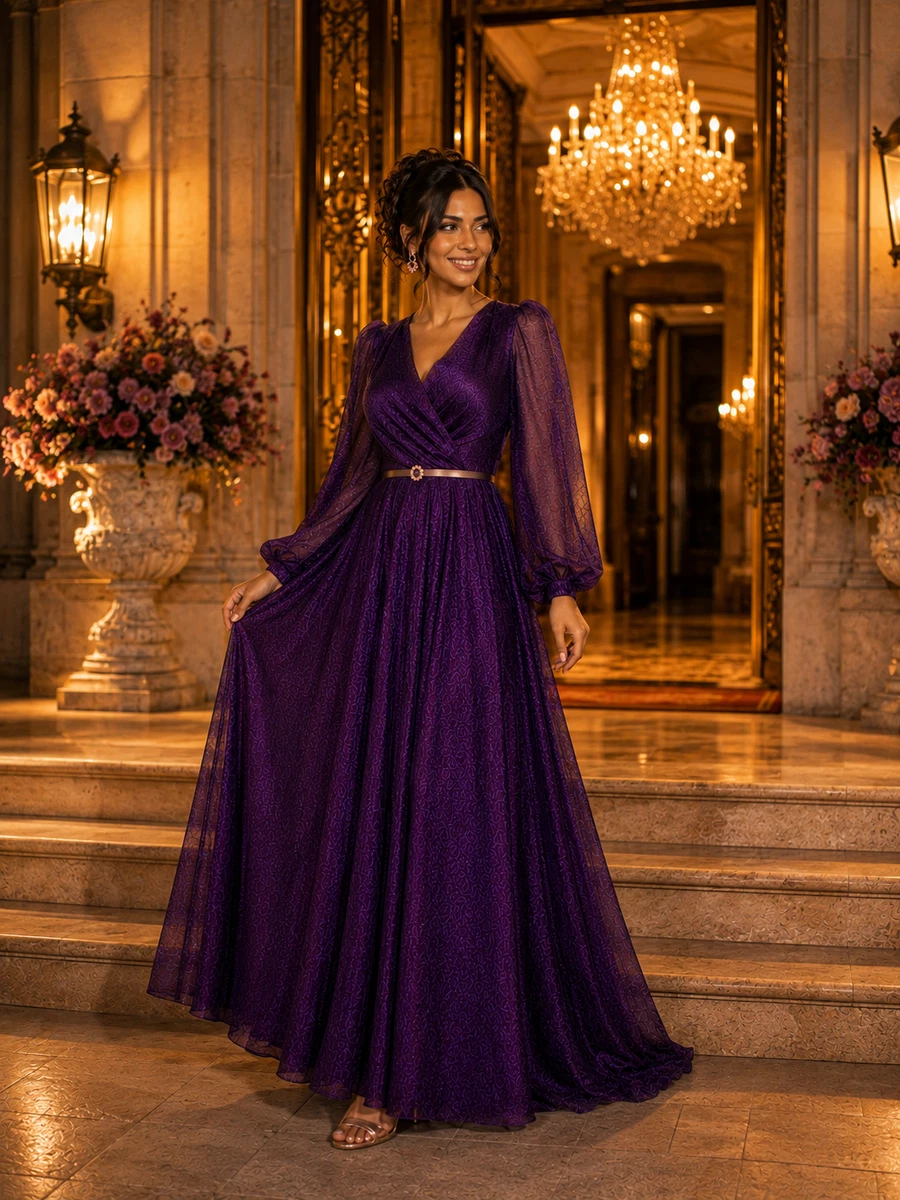 purple maxi dress for wedding Women's Guest Keyhole Chiffon  Lavirel this purple maxi is made for garden wedding guest dressing and elegant destination celebrations. Azazie Floor-Length Maxi Dresses A-Line