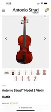 Antonio Strad Violin MD 3 4/4 Size