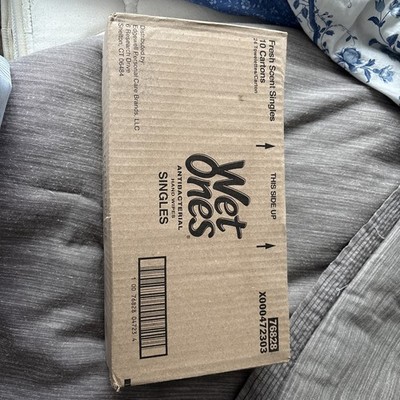 Wet Ones Singles Sensitive Skin Extra Gentle Hand Wipes Case 10 Boxes Of 24
