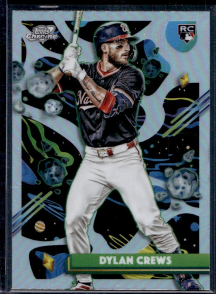 2025 Topps Cosmic Chrome Dylan Crews RC Refractor Rookie #194 Nationals